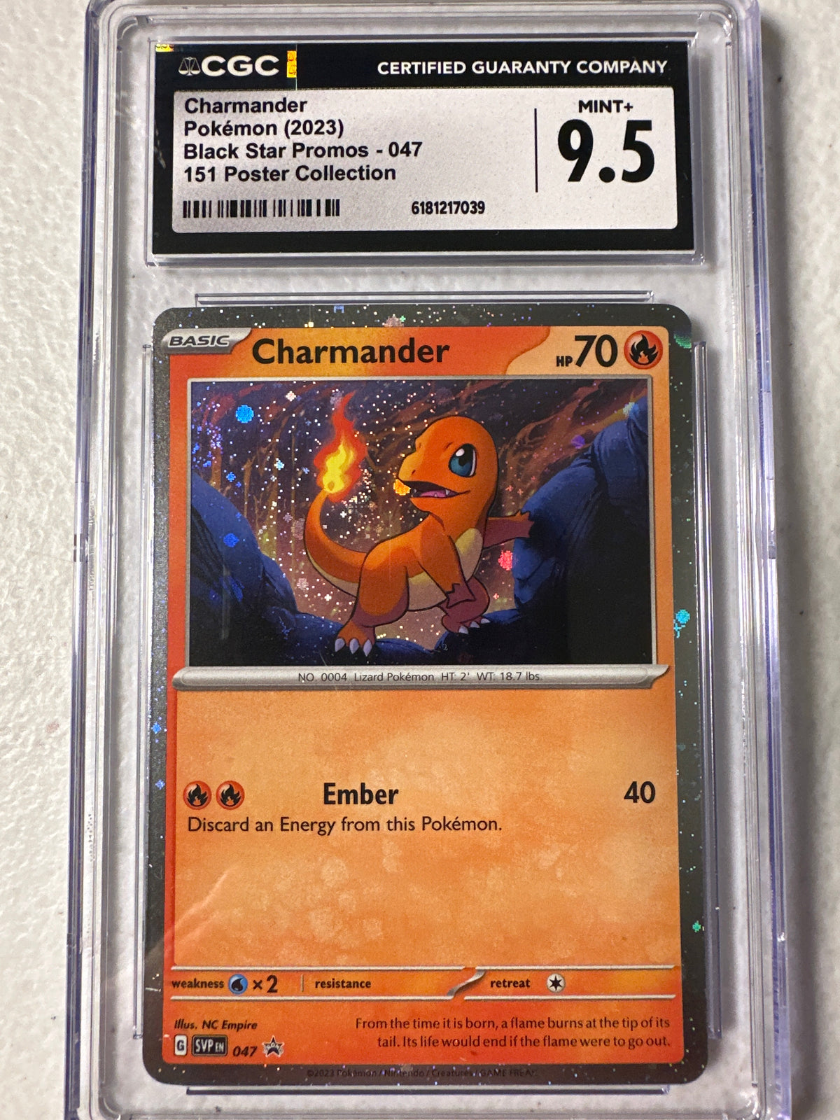 151 Poster Collection - Charmander 047 CGC Mint+9.5