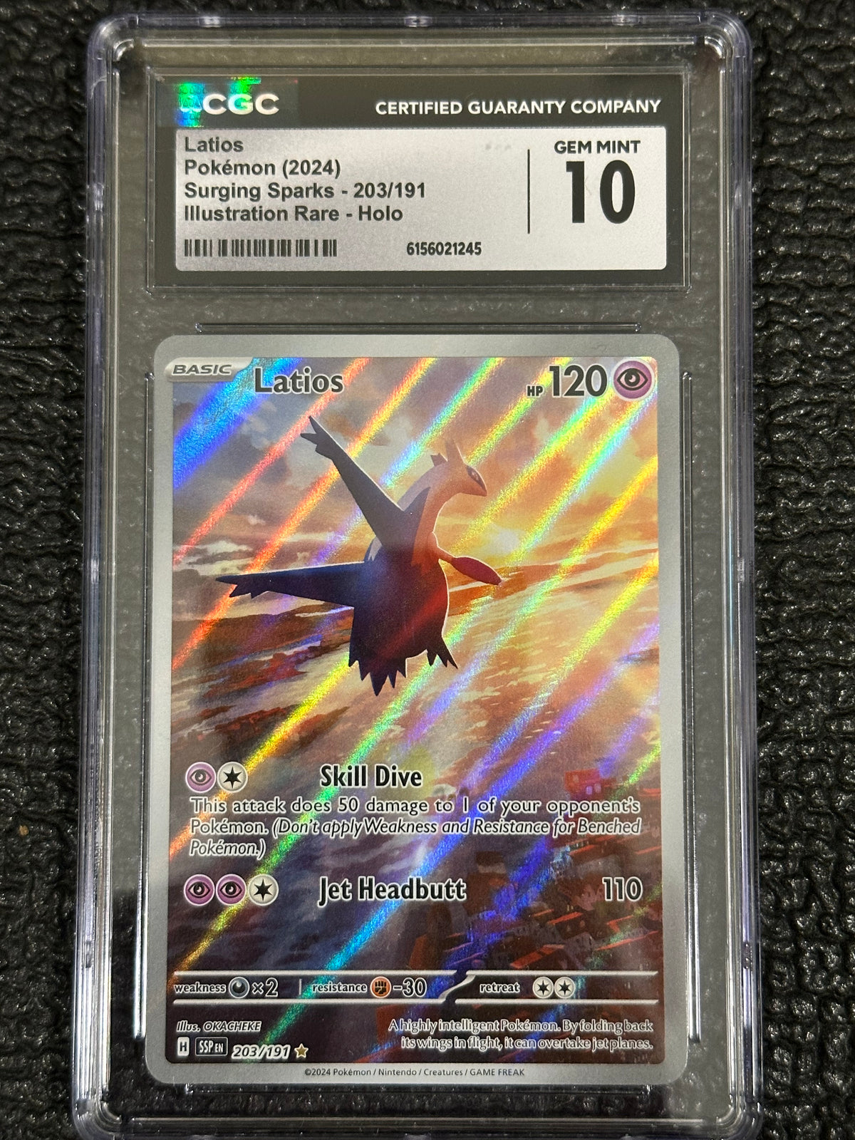 Surging Sparks Latios IR 203/191 CGC Gem Mint 10